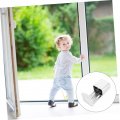 Homoyoyo 2pcs Barn Door Floor Rollers Mount Guide Hardware Adjustables Bottom Guide Stop Handles Scroll Wheel
