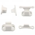 Vechkom 2pcs Rv Door Retainer Kit White Nylon Trailer Holder Retaining Catch Stopper Limiters For Camper Motorhome Caravan 