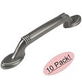 Cosmas 4183as Antique Silver Cabinet Hardware Handle Pull 3 Hole Centers 10 Pack 