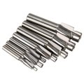 Valink 7pcs Set M3 2-m12 4 Hss Countersink End Mill Cutters Drill Bits Set Flute Metaling Slot Drill Bit Woodworking Pilot