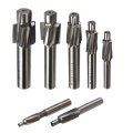 Valink 7pcs Set M3 2-m12 4 Hss Countersink End Mill Cutters Drill Bits Set Flute Metaling Slot Drill Bit Woodworking Pilot