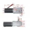 12v Electric Gearbox Motor Ball Bearing Wear Resistance Reduce Reversible Worm Gear 8mm Shaft For Curtain Machines Advertising