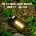 Pocket Flashlight Usb Rechargeable 180 Rotatable Magnetic Base For Camping Emergency
