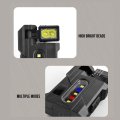 Pocket Flashlight Usb Rechargeable 180 Rotatable Magnetic Base For Camping Emergency