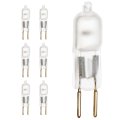 Satco S1908 10 Watt Halogen T3 Light Bulb Frosted Finish Bi Pin G4 Base 12 Volt 2900 Kelvin Warm White 108 Lumens Dimmable 