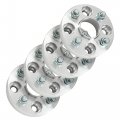Customadeonly 4 Pieces 1 25mm Hub Centric Wheel Spacers Bolt Pattern 4x108 To Center Bore 63 4mm Thread Pitch 12x1 5 Studs