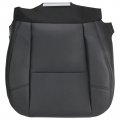 Autokay Black Driver Passenger Bottom Seat Cover Fits For Cadillac Escalade 2007-2014
