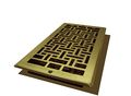 Decor Grates Ajl612w-a Oriental Wall Register 6-inch By 12-inch Antique Brass 