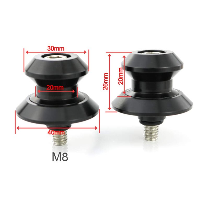 Swing Arm Spools Paddock Stand Bobbin Fit For Cbr Vfr Rc51 Daytona Street Triple S1000rr Hayabusa Bandit Katana Sv Zx-6r Zx-10r