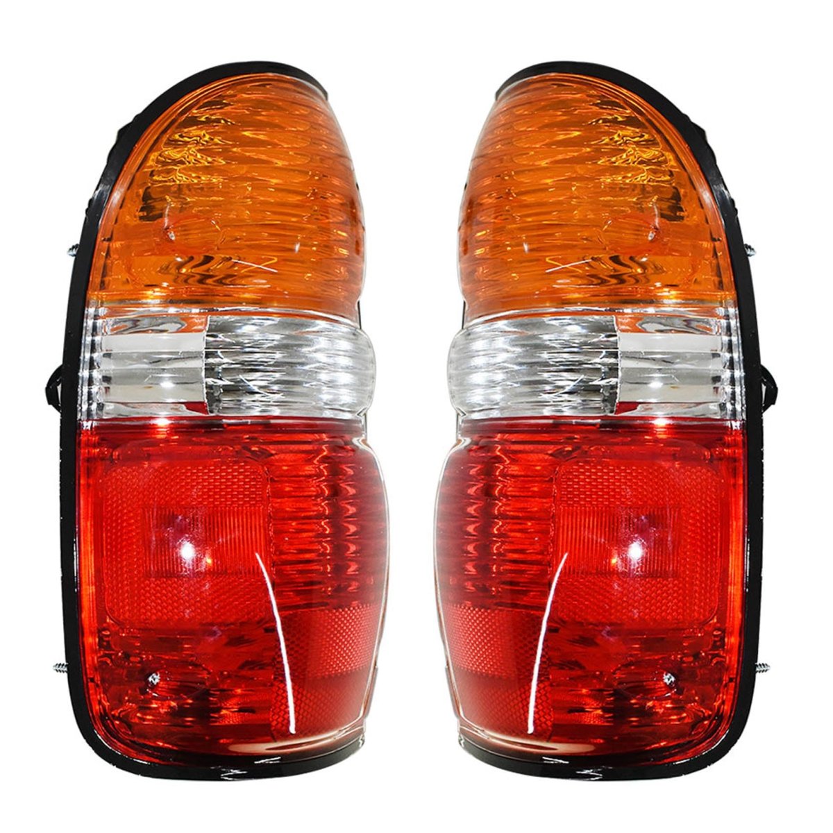 Tail Light Brake Lamp Rear Halogen Outer Driver And Passenger Side Replacement For T-acoma 2001-2004 Red Lens Direct