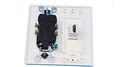 Riteav 2 Gang Decorative 15 Amp Round Power Outlet Hdmi Tv Wall Plate White 