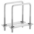 2sets 304 Stainless Steel Square U-bolts 3 15 80mm Inner Width 4 72 120mm Length M8 With Nuts Frame Plate Gasket For 