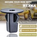 Rexka 10pcs Fender Liner Wheelhouse Mud Guard Nylon Screw Grommet Nut Retainer For Toyota Lexus 90189-06013 Camry Corolla