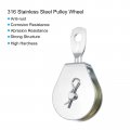 Uxcell 2pcs 103mm Single Pulley Block Iron Hanging Wire Towing Wheel Cable Rope Runner Roller In Zinc Plated
