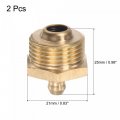 Uxcell Brass Straight Grease Fitting M20 X 1 5mm Thread Hydraulic Accessories 2pcs