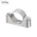 Uxcell 10pcs Pipe Support Bracket Clamp For 1-1 4 32mm Wall Mount Ceiling Rigid Straps Metal Pvc Tube