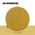 80 Grit Sanding Discs 6 In Sticky Back Sandpaper Aluminum Oxide Self Adhesive Round Sand Paper For Woodworking Metal Painting