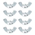 5 16 -24 Wing Nut 8 Pcs Carbon Steel Butterfly Nuts Fasteners Parts Hand Twist Tighten For Machinery Electronic Equipment Diy 