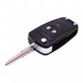 Hqrp Remote Flip Folding Key Fob Shell Case Keyless Entry W 3 Buttons Compatible With Chevrolet Spark 2013 2014 2015 2016