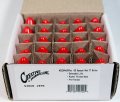 Creative Hobbiesa Box Of 25 Light Bulbs Ceramic Opaque Red Steady Burning 7 Watt C7 Candelabra Base -great For Night Lights