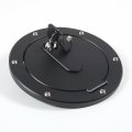 Car Gas Tank Fuel Cap Gate Lock Cover Compatible With Toyota Tundra 2007-2021 Black Door Trim Accessories Made Of Aluminum