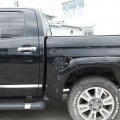 Car Gas Tank Fuel Cap Gate Lock Cover Compatible With Toyota Tundra 2007-2021 Black Door Trim Accessories Made Of Aluminum