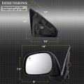 Acanii Power Heat Mirror Driver Side Original Style For 2002-2008 Dodge Ram 1500 03 04 05 06 07 08 09 2500 3500 Left