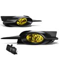Honda Civic Coupe Fg1 2 Pair Of Bumper Driving Fog Lights Wiring Kit Switch Amber Lens