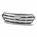 Su1200159 Factory Style Front Bumper Grill Grille Assembly With Chrome Moulding For Subaru Outback 2015-2017 Painted Silver 