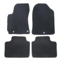 Velour Floor Mats For Hyundai Elantra 2017 2020 Custom Fit Front And Rear All Season Carpet Liners Anti Slip Black 4 Piece Set 
