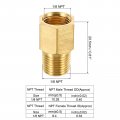 Uxcell 1 8 Npt Male X Female Brass Pipe Fitting Hex Reducer Adaptor For Water Gas Transfer 2pcs