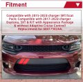 Hecasa Upper Grille Compatible With 2015-2023 Charger Srt Scat Pack 2017-2023 Daytona Sxt R T Mesh Hood Grill Cover Guard 2