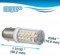 Hqrp Bay15d Light Bulb 33led Smd2835 Compatible With Aquasignal Series 40 Masthead Anchor Combination 42411 42421 10-30v Dc