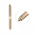Uxcell 8x80mm Hanger Bolts 80pcs Double Ended Self-tapping Thread Wood To Dowel Screws For Connecting