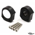 Smt- Aluminum 1 05 Inch Handlebar Riser Spacer Kit Compatible With Smt-ka-wasaki Zx-14r Zzr1400 2006-2018 Black