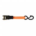 Waltyotur Ratchet Tie Down Straps 4 Pk 15 Ft 2 200 Lb Break Strength Safety Lock S Hooks Orange