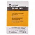 Niche Brake Pad Set For Suzuki Intruder 800 1400 1500 750 Cavalcade 59100-38820 Front Rear Semi-metallic 2 Pack