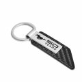 Ipick Image Compatible With Ford Mustang 50 Years Carbon Fiber Texture Black Pu Leather Strap Key Chain