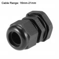 Uxcell Npt1 2 Cable Gland 8mm-14mm Wire Hole Waterproof Nylon Joint Adjustable Locknut With Washer Black 20pcs