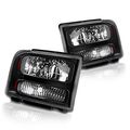 Instyleparts Clear Lens Headlights With Black Housing Made For And Superduty F250 F350 F450 F550 