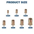 368 Pcs Rivet Nut Kit Carbon Steel Sae Threaded Insert Nuts With Zinc Plating For Automotive And Industrial Use Assorted Sizes