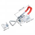 Uxcell 220lbs Holding Capacity Iron Pull-action Latch Adjustable Toggle Clamp 3 Pcs