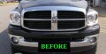 312 Motoring Fits 2003-2009 Dodge Ram Chrome Grille Grill Kit 2004 2005 2006 2007 2008 03 04 05 06 07 08 09 1500 2500 3500