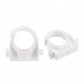 25mm Dia Pipe Clamps Clips Ppr Water Hose Fittings Tube Holder With Lock For Supply White 48 Pcs 