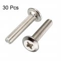 Uxcella M6x35mm Phillips Head Screws Furniture Bolts Fastener Carbon Steel 30pcs