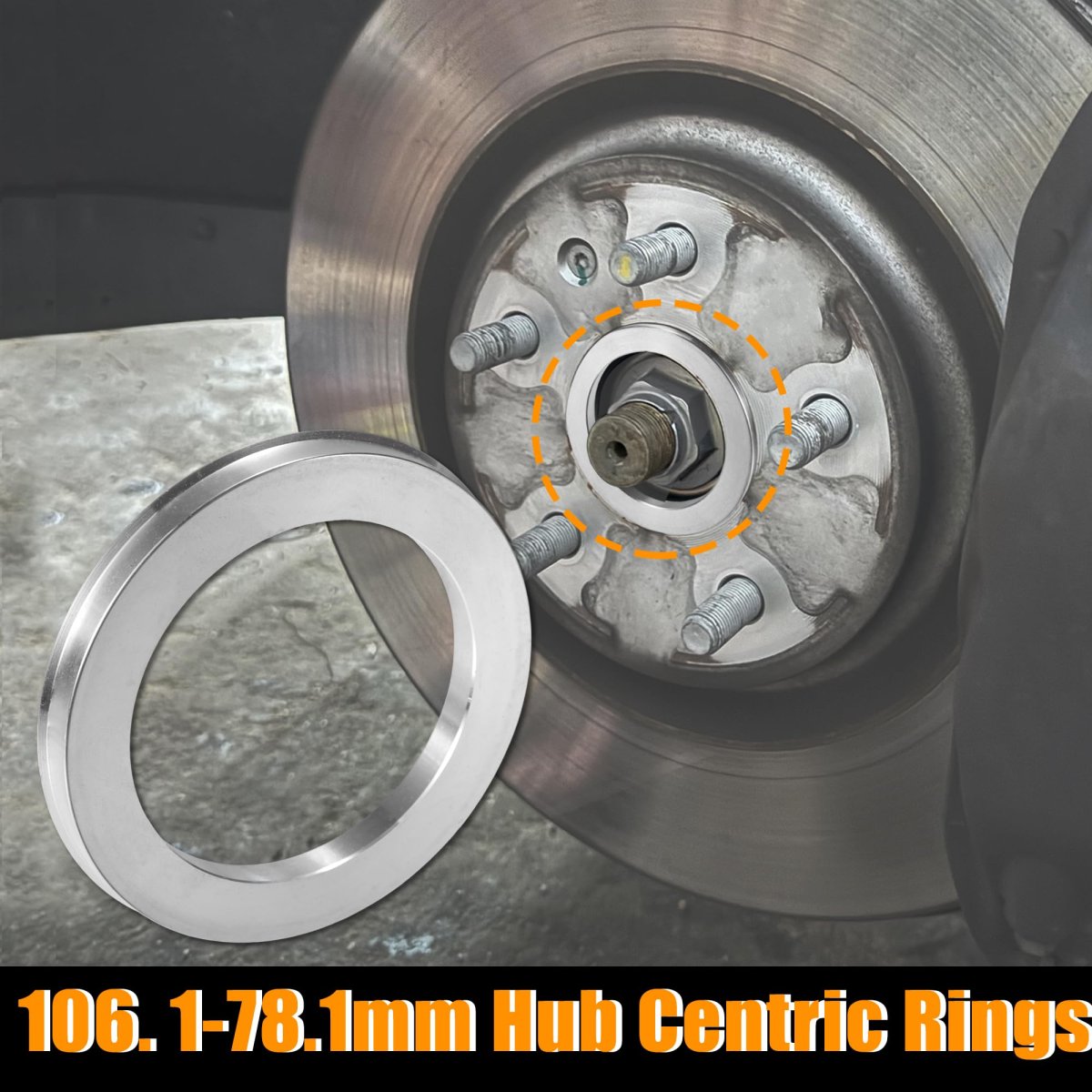 4pcs Od 106 1mm To Id 78 Aluminum Alloy Car Hub Centric Rings Wheel Bore Center Spacer