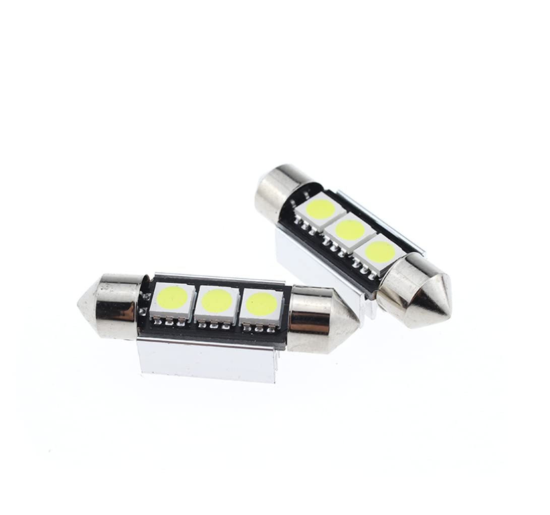 6411 6418 C5w Festoon Led Bulbs Xenon White 36mm 1 5 In Interior Map Dome And License Plate Courtesy Door Lights 9-30v Error