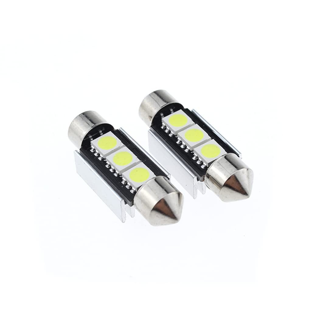 6411 6418 C5w Festoon Led Bulbs Xenon White 36mm 1 5 In Interior Map Dome And License Plate Courtesy Door Lights 9-30v Error