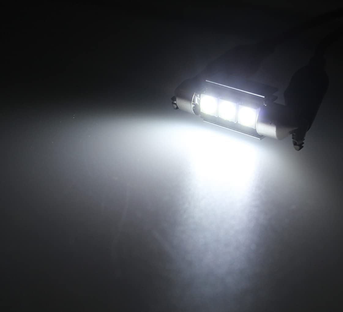 6411 6418 C5w Festoon Led Bulbs Xenon White 36mm 1 5 In Interior Map Dome And License Plate Courtesy Door Lights 9-30v Error