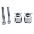 Httmt Swingarm Spools 10mm Compatible With Kawasak Ninja 250 Zzr600 650r Z1000 Zrx1200 Zx12r Chrome